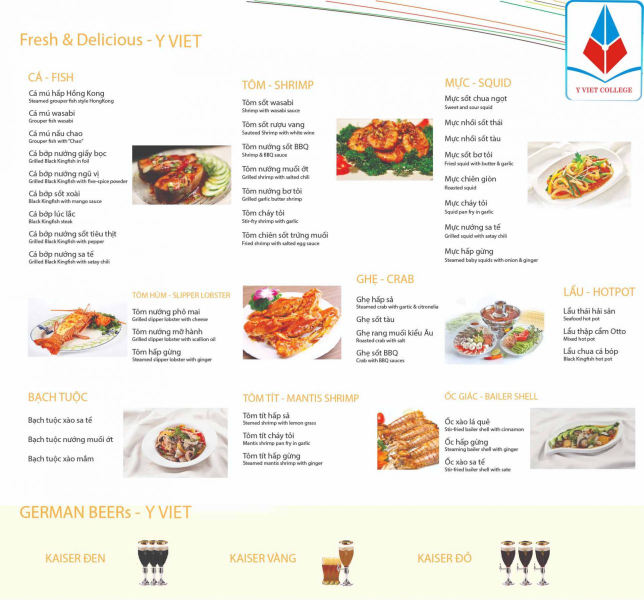 catalogue nhà hàng