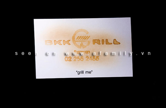 Card visit của nhà hàng đồ nướng BKK
