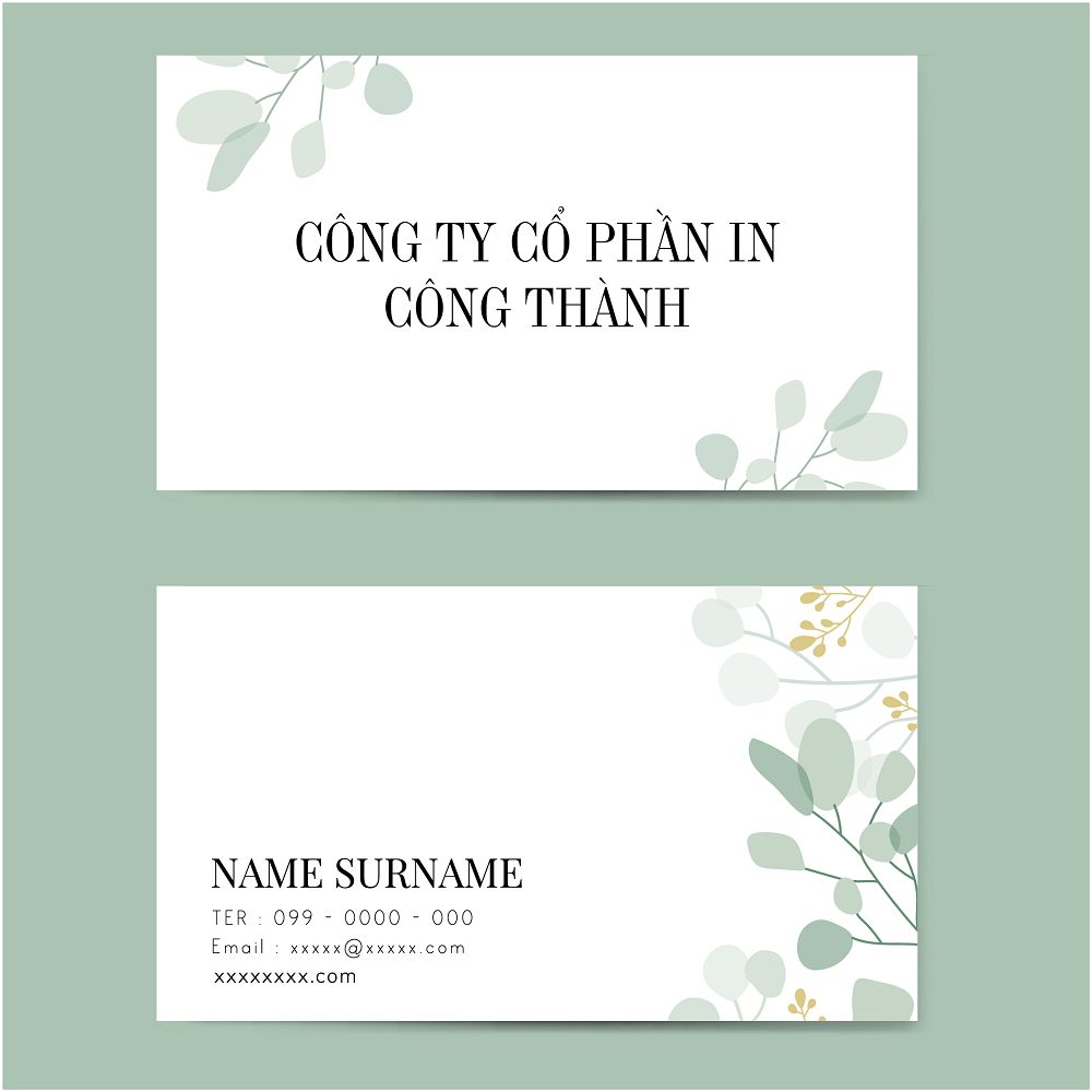 in nhanh danh thiếp namecard card visit đà nẵng