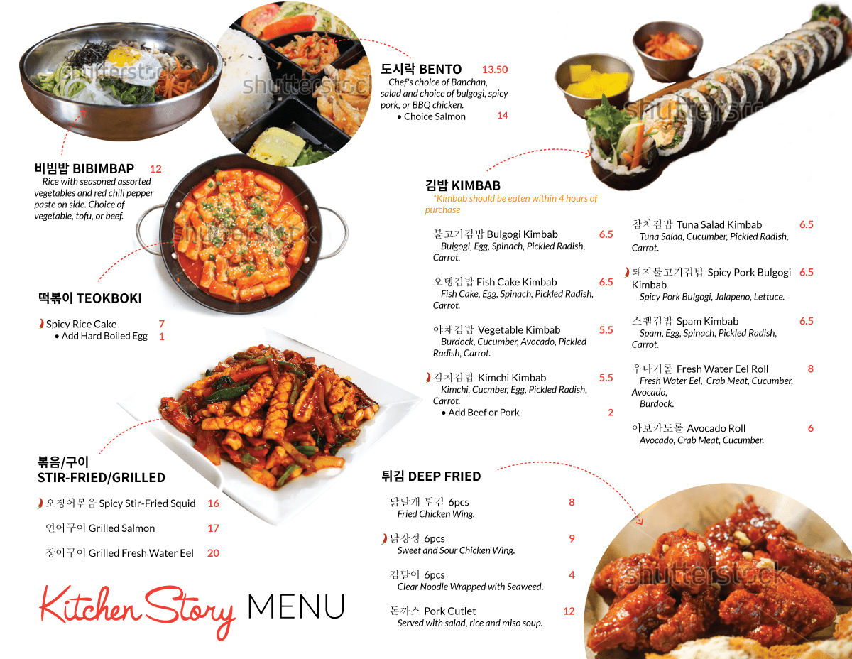menu nhà hàng sang trọng 